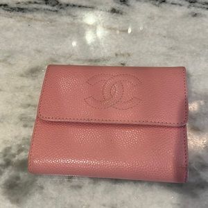 Chanel trifold wallet